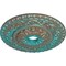 Ekena Millwork Vaduz Ceiling Medallion (Canopies up to 3 1/2"), 23 1/2"OD x 3 1/2"ID x 2 1/8"P, Copper Green Patina CM23VACGS - alternate 3